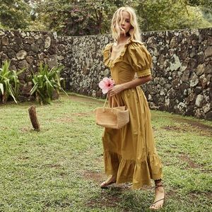 Dôen Lupine dress in oregano